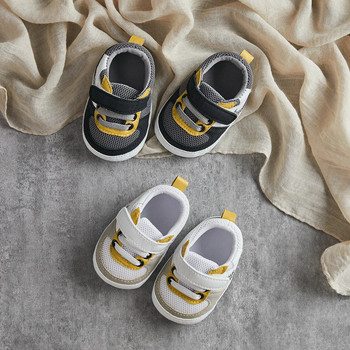 Бебешки обувки Прохождащи момичета Момчета Маратонки Ежедневни сладки плоски обувки Дишащи мрежести обувки за прохождане за бебета Първи проходилки за бебета