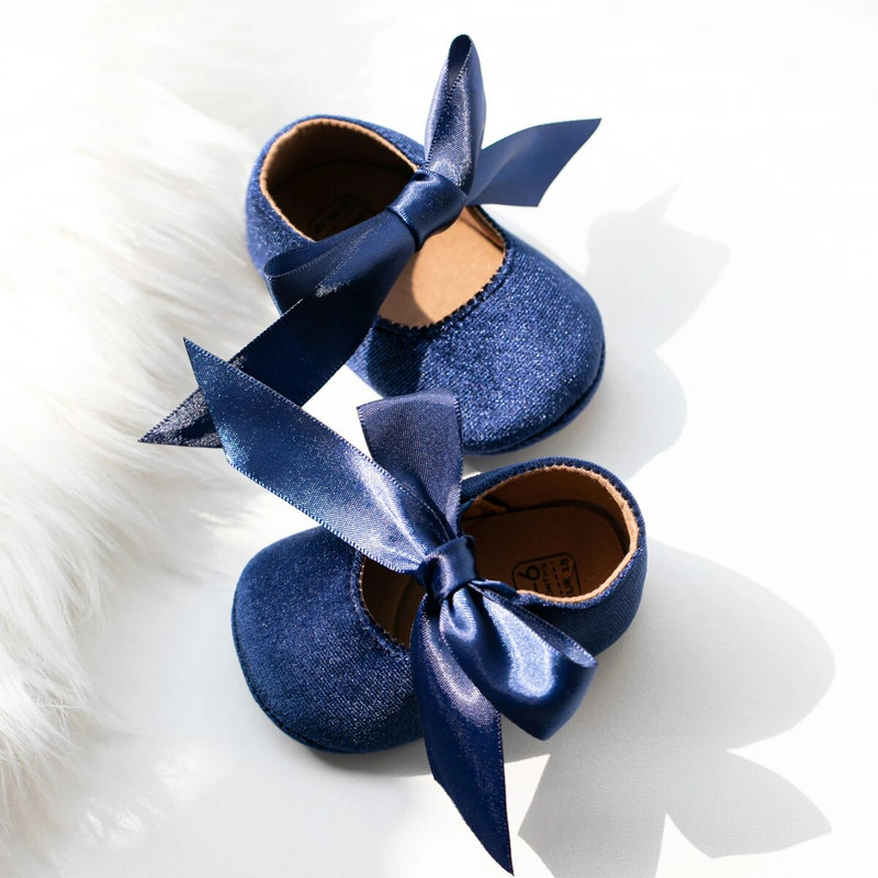 KIDSUN Beebikingad Tüdrukutele Printsessikingad Imikutele Väikelastele Libisemiskindlad Lameda Pehme Tald Puuvill Kumm Armas vibu-sõlm Esimesed Kõndijad Vastsündinu