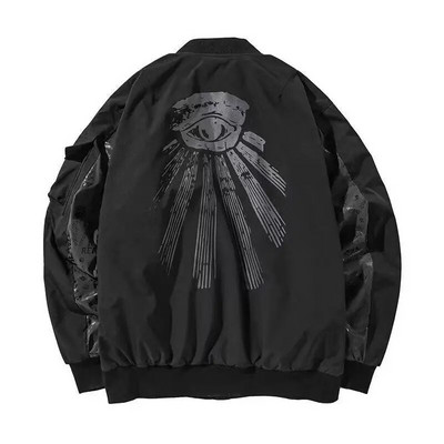 Jachetă bombardier pentru bărbați din SUA Uniformă de baseball Air Force One Army Jumper de aviație Îmbrăcăminte de lucru pentru aviator Jerseu de baseball Broderie pentru bărbați