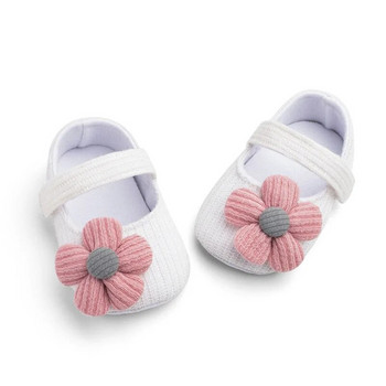 1 ζευγάρι Παπούτσια λουλουδιών για κοριτσάκι, χαριτωμένα παπούτσια εσωτερικού χώρου για περπάτημα