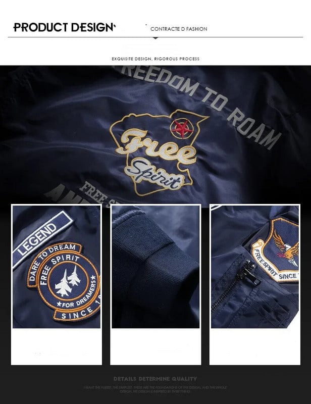 Vyrų pavasario hiphopo taktinės armijos karinė motociklo striukė Ma-1 Aviator Pilot medvilniniai paltai Vyriški beisbolo bombonešio striukės S-3XL