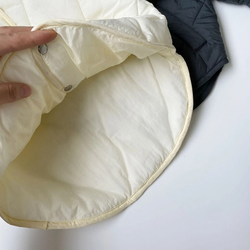 2023. aasta talvine kõiksobiv täisteemantvõrega puuvillased riided beebitüdruku paksune mantel poisslastele lastele lihtne soe polsterdatud jope