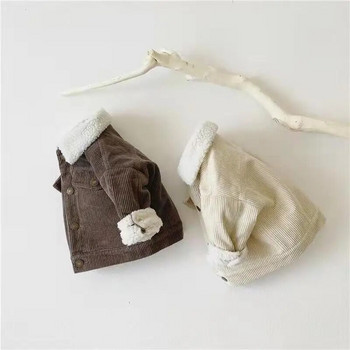 MILANCEL Winter New Παιδικό Παλτό Παιδικό Φλις Γεμισμένο Κοτλέ μπουφάν για αγόρια