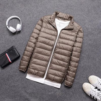 Pánska ľahká zbaliteľná páperová bunda v 5 farbách, priedušná, vodeodolná, prešívaná bunda vysokej kvality z roku 2023