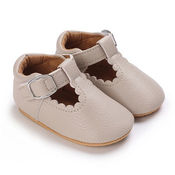 Νεογέννητα Βρεφικά Παπούτσια Ρίγα PU Δερμάτινα για αγόρια Παπούτσια για κοριτσάκι για νήπια Αντιολισθητική σόλα First Walkers Βρεφικά μοκασίνια