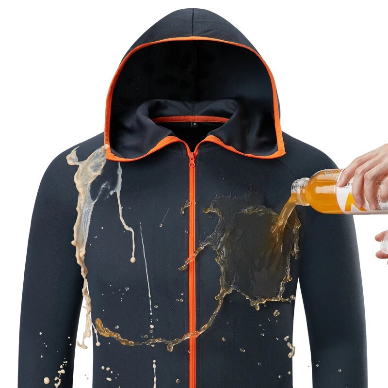 Ice Silk Hoodie jope Meeste suvine kerge veekindel kiiresti kuivav mantel vabaaja õhuke hingav välimine tuulejope M-4XL