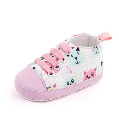 1 pár Lytwtw jarné a jesenné roztomilé kreslené zvieratká športové detské topánky pre batoľatá s mäkkou podrážkou prvé chodítka