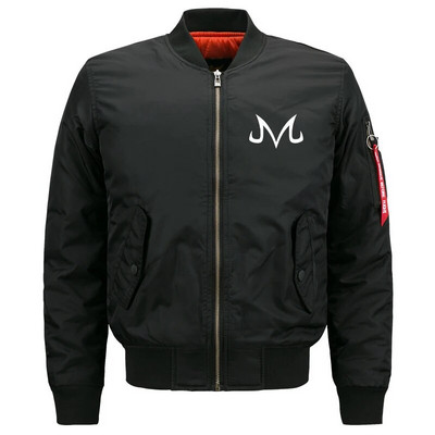 Pánske bundy s japonskou kreslenou potlačou v štýle Démon Dargon, motocyklová bunda, cool veľké kabáty, pilotná bunda pre mužov