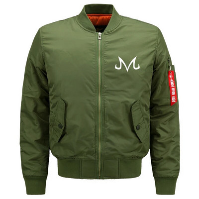 Pánske bundy s japonskou kreslenou potlačou v štýle Démon Dargon, motocyklová bunda, cool veľké kabáty, pilotná bunda pre mužov