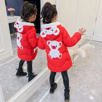 Νέο παιδικό μπουφάν για κορίτσι χοντρό 9 Χειμώνας 8 ζεστό παλτό Μόδα Parka με κουκούλα Εξωτερικά ρούχα για παιδιά Κοριτσίστικα ρούχα 7 10 12 ετών