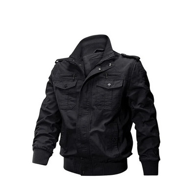 Taktikalised sõjaväejoped Meeste kevad-sügis-talv piloodijoped Armee puuvillane mantel Mood vabaaja kaubad, õhukesed riided matkamine