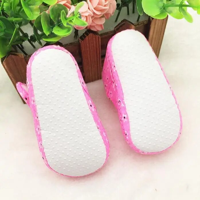 Detské látkové topánky s mašľou a potlačou pre novorodencov, mäkké protišmykové topánky do postieľky, dievčenské topánky pre prvé chodítka od 0 do 18 mesiacov