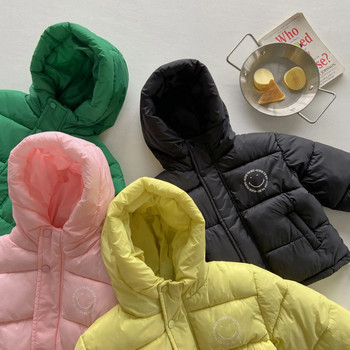 2023 Νέο παιδικό χειμωνιάτικο μπουφάν με κουκούλα για αγόρια κορίτσια Ζεστό παλτό Παιδικά χοντρά βελούδινα μπουφάν Βρεφικά παλτό Μαλακά, καθημερινά εξωτερικά ενδύματα