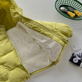 2023 Νέο παιδικό χειμωνιάτικο μπουφάν με κουκούλα για αγόρια κορίτσια Ζεστό παλτό Παιδικά χοντρά βελούδινα μπουφάν Βρεφικά παλτό Μαλακά, καθημερινά εξωτερικά ενδύματα