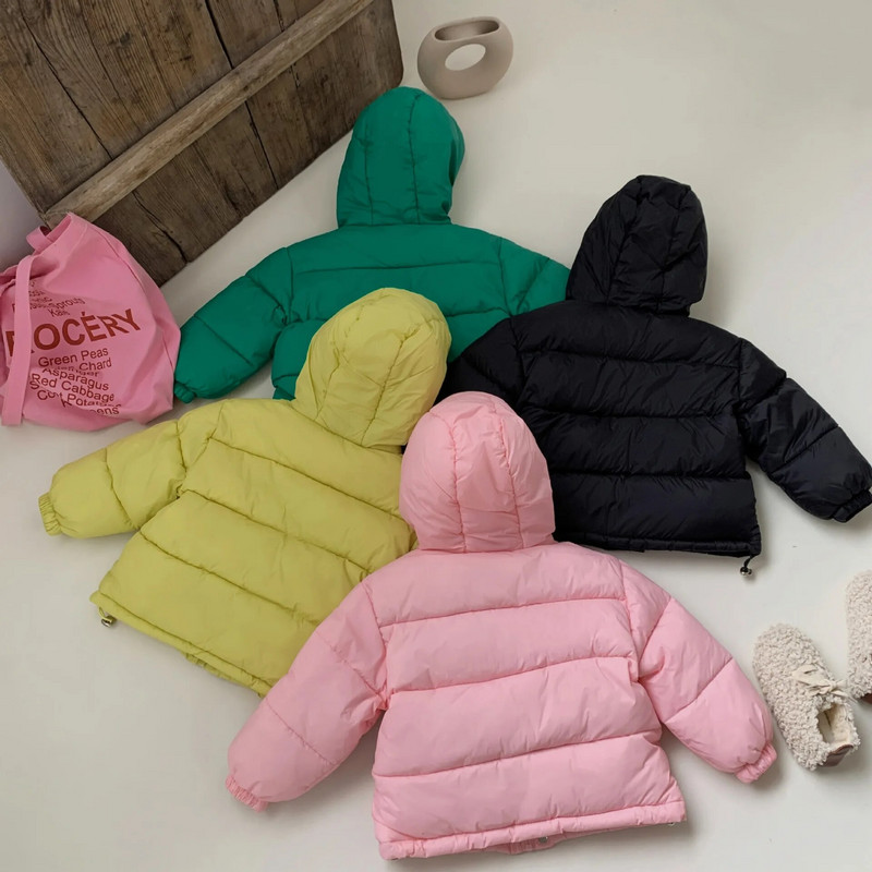 2023 m. nauja vaikiška striukė su gobtuvu berniukams, mergaitėms, šilta viršutinė striukė Vaikams, stora aksominė striukė Kūdikių paltai Minkšti kasdieniai viršutiniai drabužiai