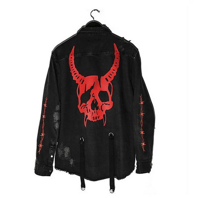 Vyrų sporto salė mada Džinsinė striukė Motociklas Džinsai Striukės Vyriškos Priežastys Medvilnė Juoda Sportinis Megztinis Fitnesas Vyras Viršutinis Paltas