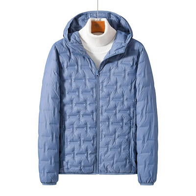 2023 φθινόπωρο και χειμώνα νέο στυλ αδιάβροχο ελαφρύ πουπουλένιο μπουφάν Ανδρική κουκούλα Υπέρελαφρη ζεστή λευκή πάπια Unisex