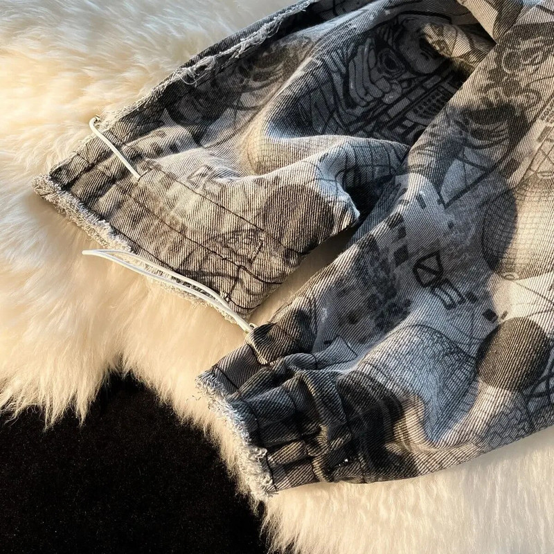 Funkčná vetrovka Tooling pre mužov na jar a jeseň, trendy drsný, pekný japonský trendy značkový džínsový kabát