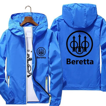 Мъжко спортно палто Beretta Guns Windbreaker Светлоотразително слънцезащитно яке Bomber Модно тънко пилотско яке Унисекс облекло