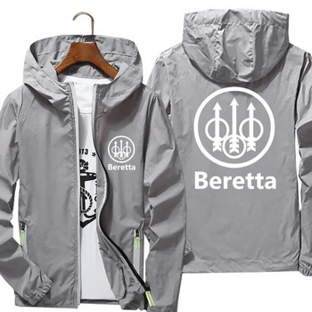 Мъжко спортно палто Beretta Guns Windbreaker Светлоотразително слънцезащитно яке Bomber Модно тънко пилотско яке Унисекс облекло