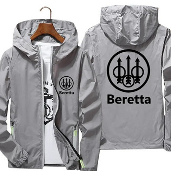 Мъжко спортно палто Beretta Guns Windbreaker Светлоотразително слънцезащитно яке Bomber Модно тънко пилотско яке Унисекс облекло