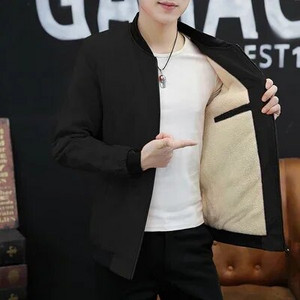 Jachetă CW Bomber pentru bărbați cu fermoar, iarnă, pentru bărbați, fleece, haine calde, îmbrăcăminte de stradă casual Hip Hop, jachete slim pentru pilot, îmbrăcăminte pentru bărbați