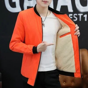 Jachetă CW Bomber pentru bărbați cu fermoar, iarnă, pentru bărbați, fleece, haine calde, îmbrăcăminte de stradă casual Hip Hop, jachete slim pentru pilot, îmbrăcăminte pentru bărbați