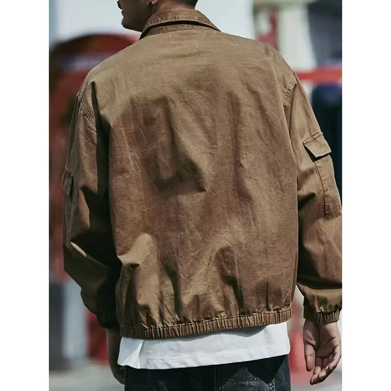 Jachetă cargo vintage, lejeră, nouă haină largi, complet asortată, pentru bărbați