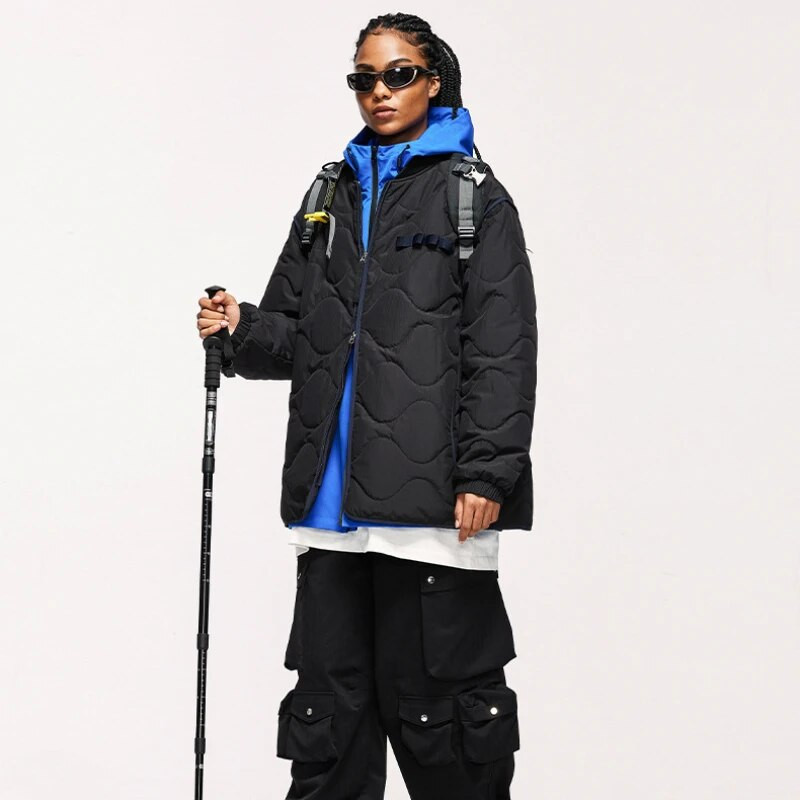 Japonské prešívané bundy pre mužov a ženy, bavlnené, jednofarebné, baseballové bundy Harajuku, ležérne, nadrozmerné, zimné, párové, streetwear