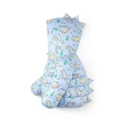 1–5a laste puuvillane jope, sügistalv 2023, uus beebipoiste tüdrukute multikas dinosaurus, kerge lukuga kapuutsiga mantel, lasteriided