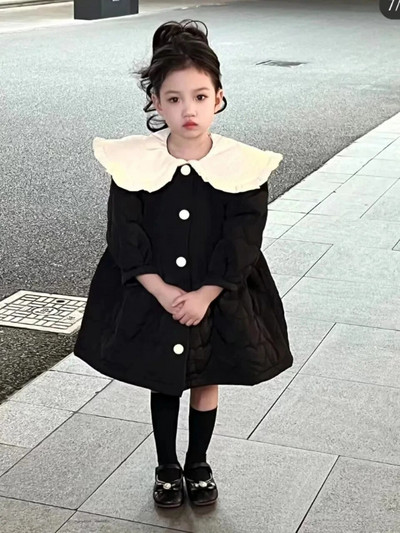 1-11 ani Copii copii rochii căptușite din bumbac Jachete pentru fete Parka drăguță de iarnă Copii sugari Toamna îmbrăcăminte caldă Rochii7 6 8