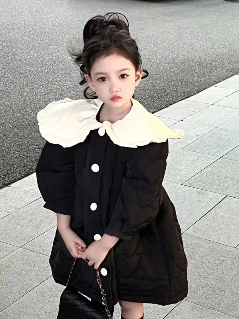 1-11 ani Copii copii rochii căptușite din bumbac Jachete pentru fete Parka drăguță de iarnă Copii sugari Toamna îmbrăcăminte caldă Rochii7 6 8