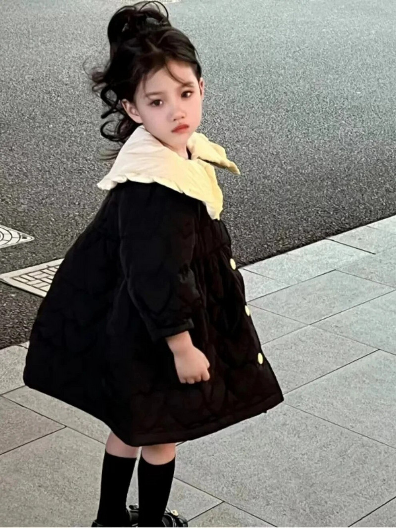 1-11 ani Copii copii rochii căptușite din bumbac Jachete pentru fete Parka drăguță de iarnă Copii sugari Toamna îmbrăcăminte caldă Rochii7 6 8