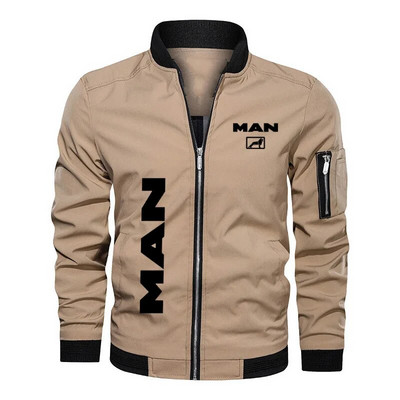 Hip hop Street férfi kabát Kiváló minőségű férfi ruha kamion MAN logó nyomtatás Új katonai bomber dzseki férfi baseball kabát
