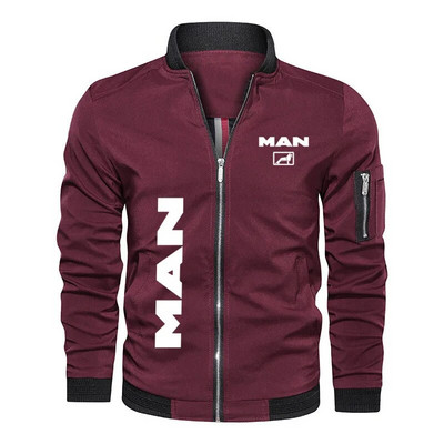 Hip hop Street férfi kabát Kiváló minőségű férfi ruha kamion MAN logó nyomtatás Új katonai bomber dzseki férfi baseball kabát