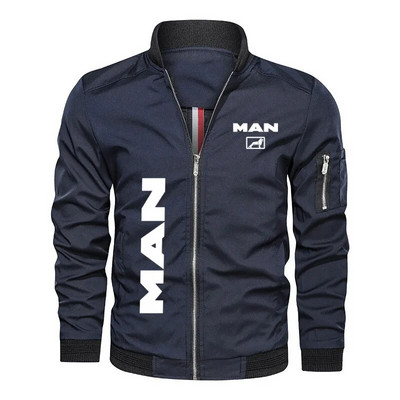 Hip hop Street férfi kabát Kiváló minőségű férfi ruha kamion MAN logó nyomtatás Új katonai bomber dzseki férfi baseball kabát