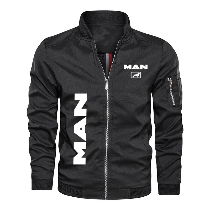 Hip hop Street férfi kabát Kiváló minőségű férfi ruha kamion MAN logó nyomtatás Új katonai bomber dzseki férfi baseball kabát