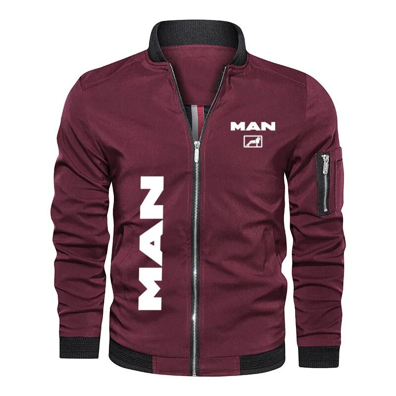 Hip hop Street férfi kabát Kiváló minőségű férfi ruha kamion MAN logó nyomtatás Új katonai bomber dzseki férfi baseball kabát