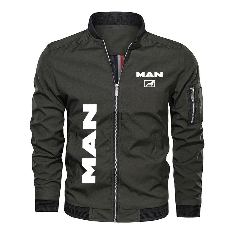 Hip hop Street férfi kabát Kiváló minőségű férfi ruha kamion MAN logó nyomtatás Új katonai bomber dzseki férfi baseball kabát