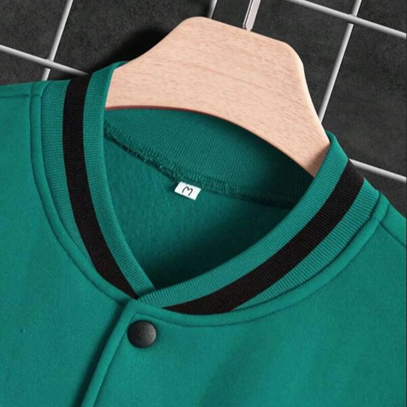 Pánske jarné a jesenné baseballové bundy, voľné ležérne bundy pre mužov