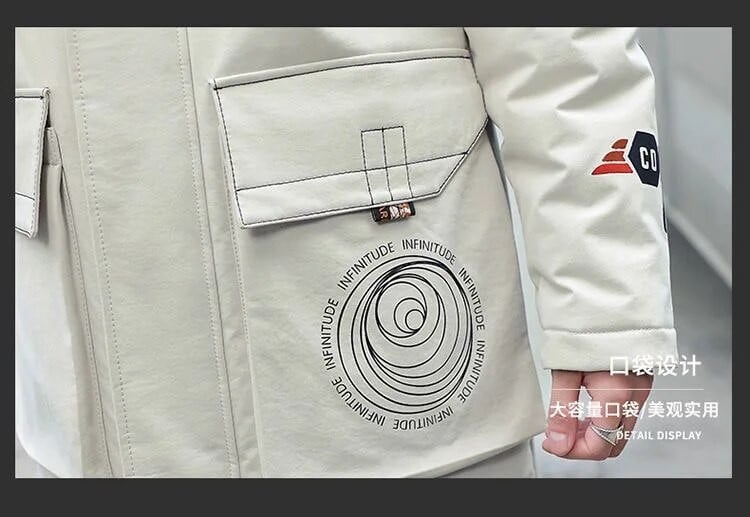 Kvalitná značková pánska páperová bunda, tenká hrubá teplá jednofarebná kapucňa s kapucňou, módna ležérna páperová bunda pre mužov