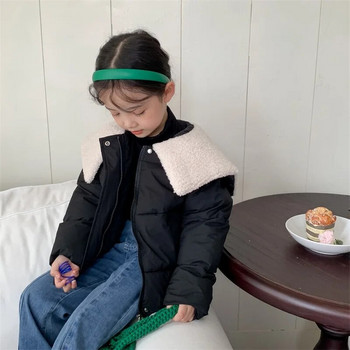 Κοριτσάκι Αγόρι Χειμερινό μπουφάν Βαμβακερή επένδυση για βρέφη νήπιο Παιδικό παχύ παλτό φλις γιακάς Παιδικά ζεστά ρούχα Βρεφικά ρούχα 1-5 ετών