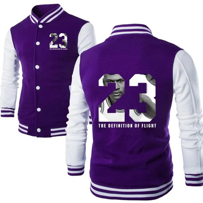 HipHop Youth Stand Collar Streetwear Pánske baseballové bundy Turistické horolezecké expedičné kabáty Basketbalové letové pánske mikiny 23#