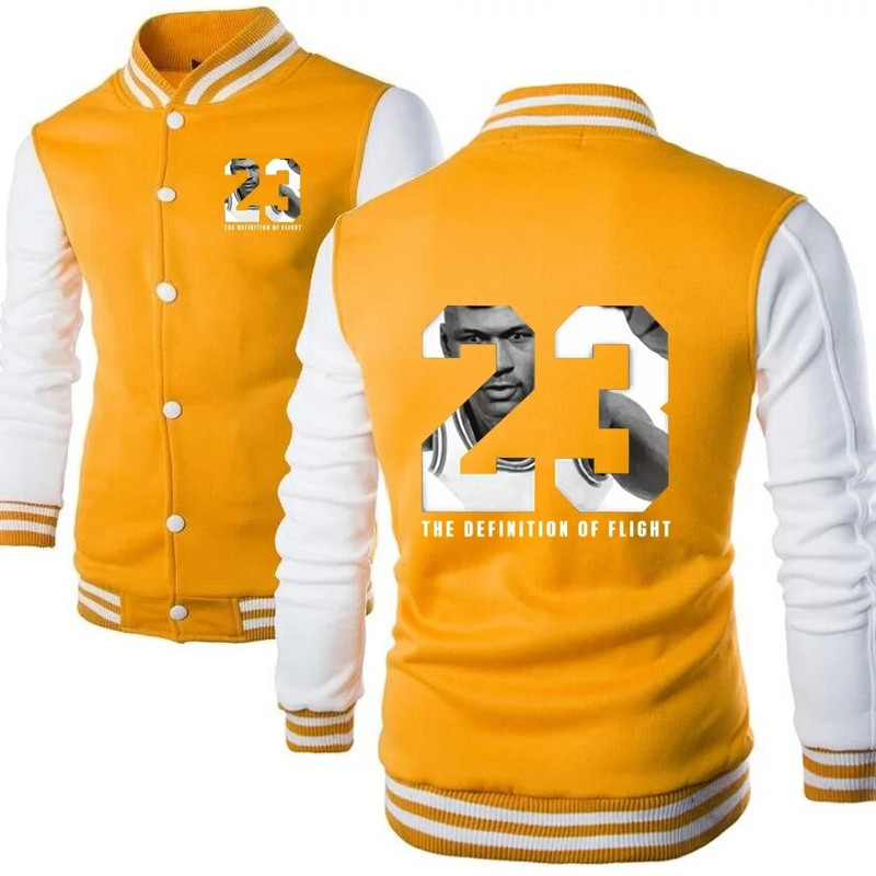 HipHop Youth Stand Collar Streetwear Pánske baseballové bundy Turistické horolezecké expedičné kabáty Basketbalové letové pánske mikiny 23#