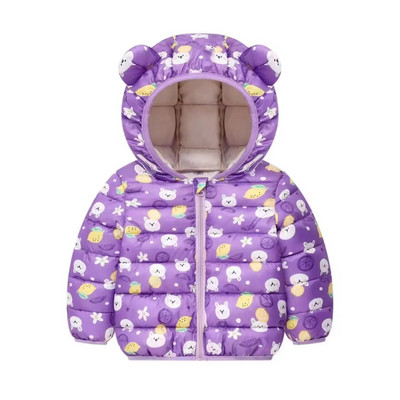 IYEAL Dievčenská teplá flísová vnútorná bunda s kapucňou pre deti, jesenný chlapčenský kabát, zimné oblečenie pre batoľatá, vrchné oblečenie pre deti