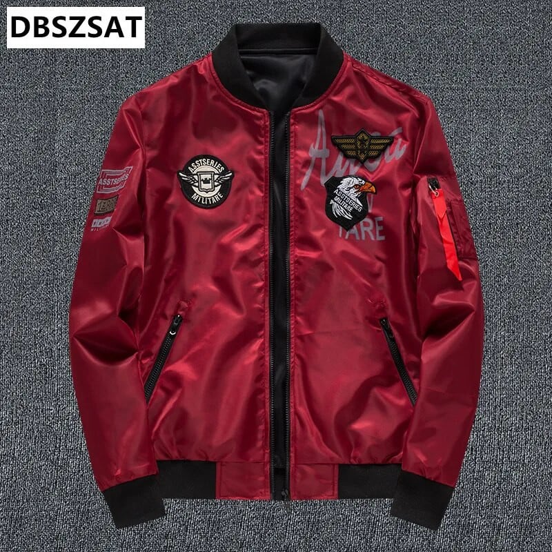 Pánska bomber bunda, ležérna pilotná bunda, pánske vrchné oblečenie, nositeľný pánsky kabát, veľká veľkosť 6XL, ZA232