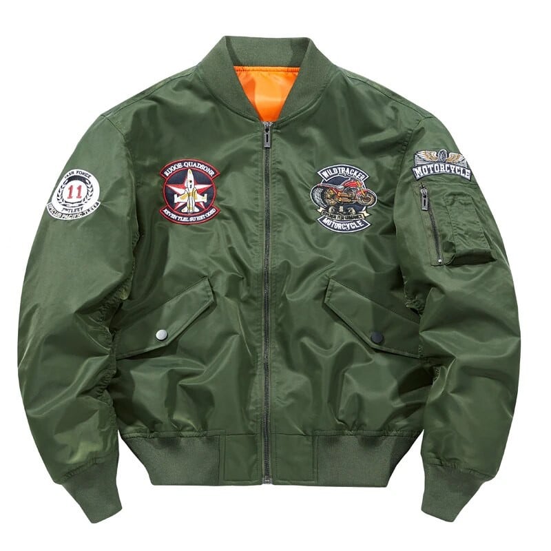 Pánska bomber bunda, ležérna pilotná bunda, pánske vrchné oblečenie, nositeľný pánsky kabát, veľká veľkosť 6XL, ZA232