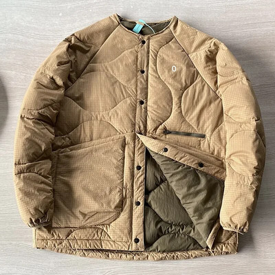 90 Biela prešívaná bunda z kačacieho páperia pre mužov, zimná voľná teplá ľahká bunda pre ženy, outdoorová vetruodolná nepremokavá bez goliera