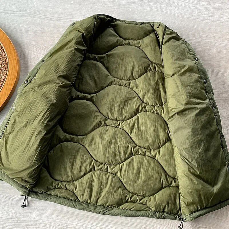 90 Biela prešívaná bunda z kačacieho páperia pre mužov, zimná voľná teplá ľahká bunda pre ženy, outdoorová vetruodolná nepremokavá bez goliera