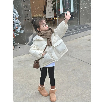 Κορίτσια 2-12 ετών Χειμερινό παλτό Παιδικά μπουφάν με κουκούλα βαμβακερή επένδυση για κορίτσια Αδιάβροχο πανωφόρι Παιδικά ρούχα για το φθινόπωρο 4 5 6 7